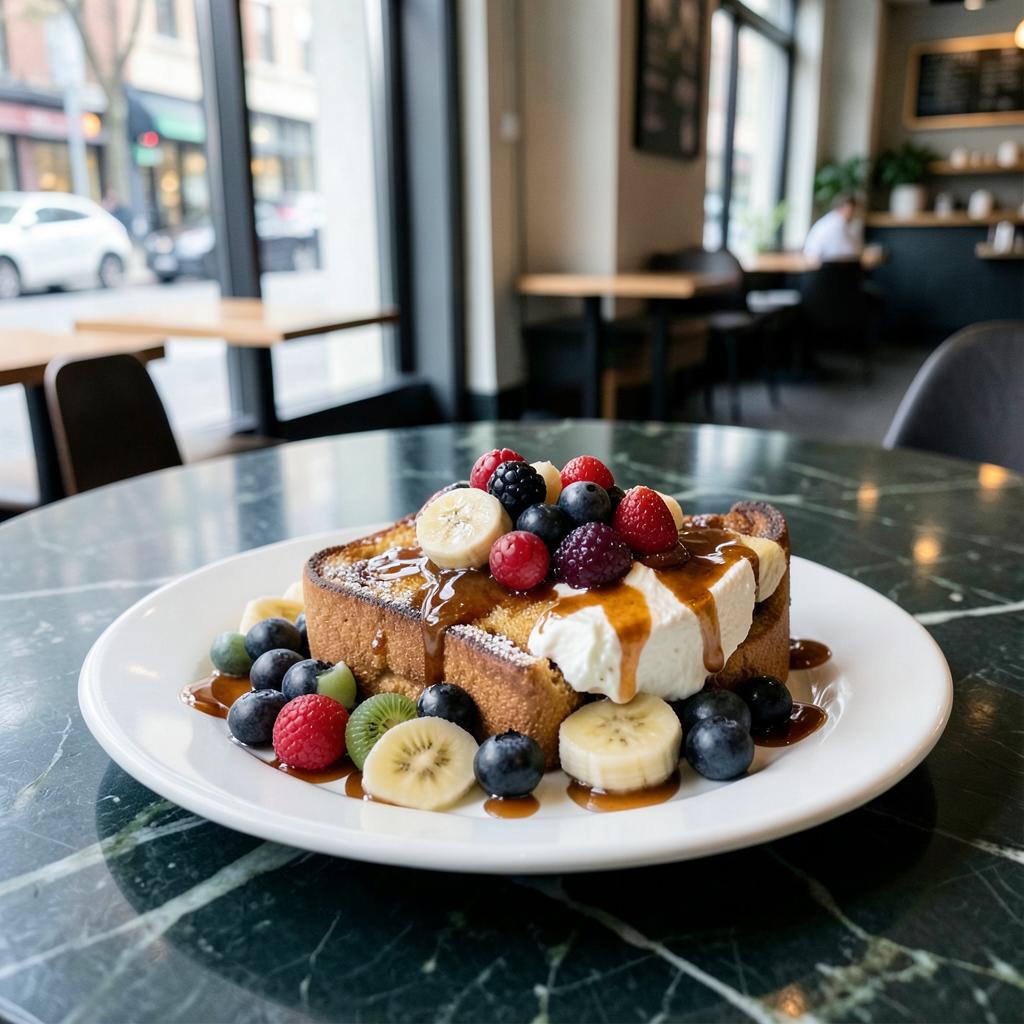 French toast with fresh fruit